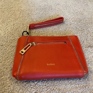 NWT Botkier Red Leather Soho Wristlet